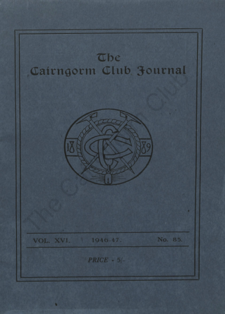 The Cairngorm Club Journal No 85 cover